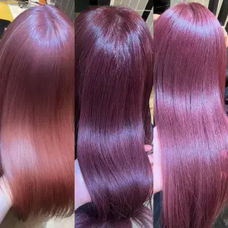 ロング カラー メンズ キッズ ラフィスヘアードープ所属・👑髪質改善Wカラー /グレージュ/アユカのヘアスタイル