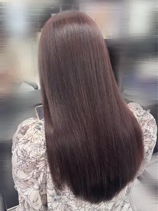 ロング カラー リコ🪐ワンカラー モデル募集のヘアスタイル