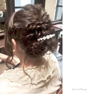 ミディアム ヘアアレンジ Ly   hair（リーヘア）所属・Lyhair🦊🎀 AKIのヘアスタイル