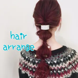 ロング ヘアアレンジ 髪質改善 頭身浴/ 中田のヘアスタイル