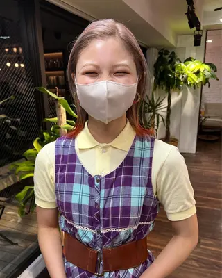 ミディアム カラー nendo_hair所属・ハイトーン/ボブ 🎀sonokaのヘアスタイル