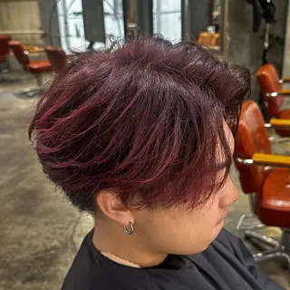 ショート カラー メンズ 【💎ツヤ髪💎】 ダメージレスカラー✨のヘアスタイル