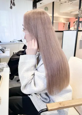 ロング カラー 💚ブリーチカラー 指名🥇💚ユウスケのヘアスタイル