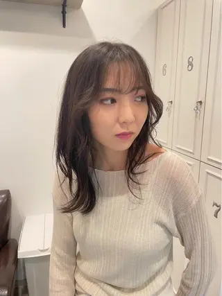 セミロング mono.所属・南茨/ヘッドスパ /カット/momoのヘアスタイル