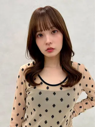 セミロング 【韓国ヘア】公式 🇰🇷Ash中野のヘアスタイル