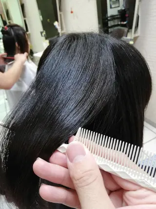 セミロング YASUHIRO グレージュ/メンズのヘアスタイル