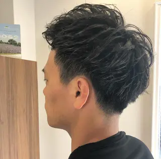 パーマ メンズ MIZUHO / ダブルカラー髪質改善のヘアスタイル