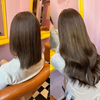 ミディアム チビ編み込みエクステ どぅ〜す/YUIのヘアスタイル