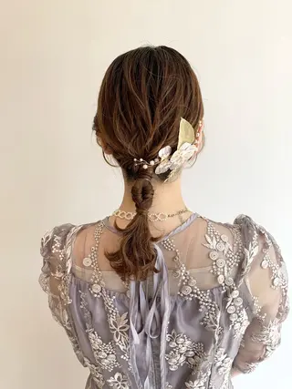 ヘアアレンジ moeka レイヤー /艶カラー/韓国のヘアスタイル