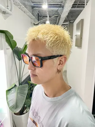 ショート カラー メンズ WITH所属・WITH 新町 店長 masaのヘアスタイル