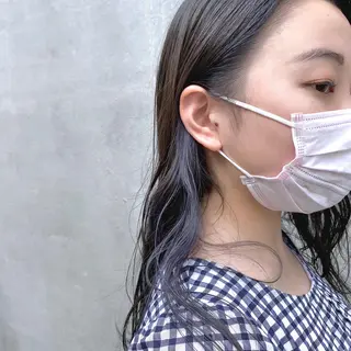 セミロング カラー ヘアアレンジ tane.所属・【ダメージレス施術】 【透明感】北村 拓也のヘアスタイル