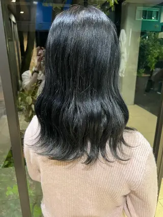 セミロング ヤマダレナ/個室/ 透明感艶カラー😽✨のヘアスタイル