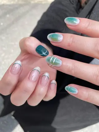 ロング カラー ヘアアレンジ キッズ ネイル マツエク・マツパ アイブロウ 福田 加奈のネイルデザイン