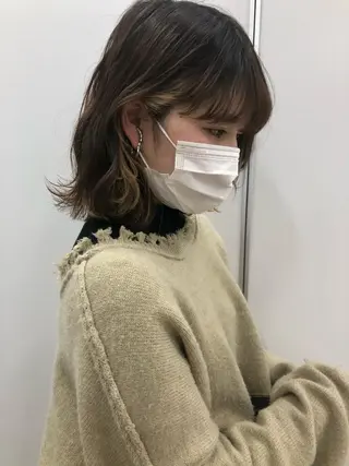 ミディアム カラー miyu /大阪美容室のヘアスタイル