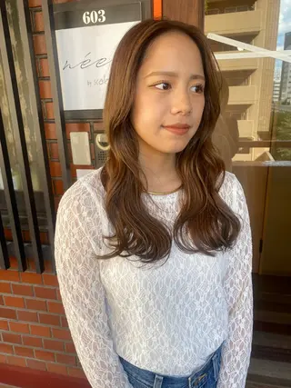 ロング みやけ ひなのヘアスタイル