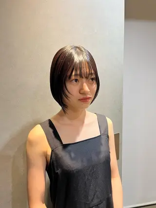 ショート カラー レイヤー/ベージュ mikuのヘアスタイル