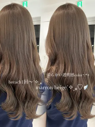 セミロング モテ髪💞ツヤカラー ˚✧₊amuのヘアスタイル