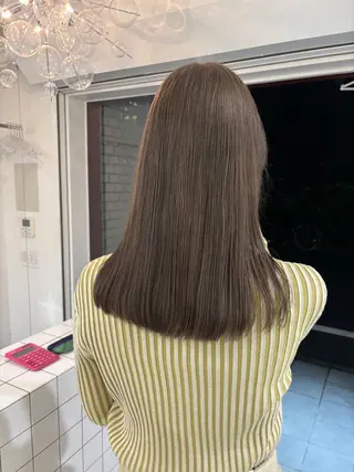 セミロング カラー toko / ブリーチなしカラーのヘアスタイル