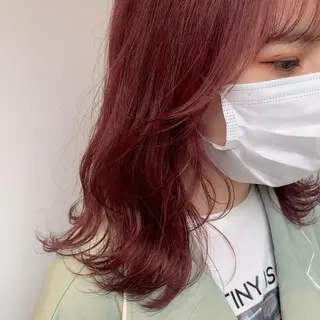 ミディアム カラー "小顔カット" Fuko.のヘアスタイル