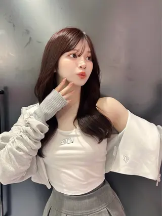 ロング 韓国/縮毛矯正/ カンタのヘアスタイル