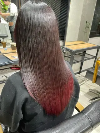 セミロング 岡崎勇人/レイヤー/ 韓国/ケラチンTRのヘアスタイル