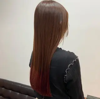 ロング カラー 安岡美咲✂︎ 艶カラー/髪質改善のヘアスタイル