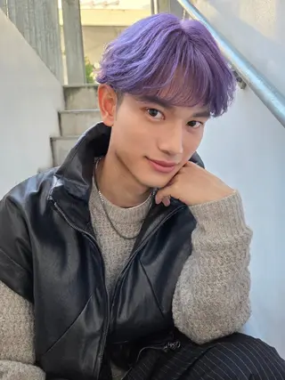 メンズ カラー メンズ ヘアメイク  ハイトーン キャロのヘアスタイル