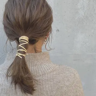 セミロング putri店長 和田鈴采のヘアスタイル