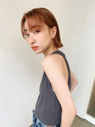 ショート カラー ボブ/顔まわりカット 💫大澤奈緒美のヘアスタイル
