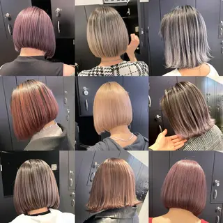 ロング カラー パーマ ヘアアレンジ メンズ キッズ ネイル マツエク・マツパ 🧸ハイトーン🧸 ゆっきー🧸のヘアスタイル