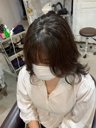 ミディアム mono.所属・南茨/ヘッドスパ /カット/momoのヘアスタイル