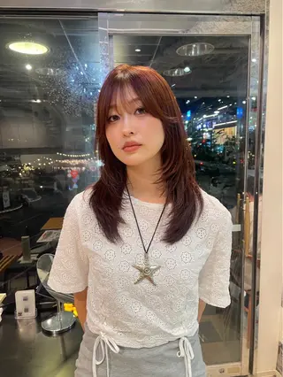 ロング カラー dakota evans所属・渋谷 / miku nishizukaのヘアスタイル