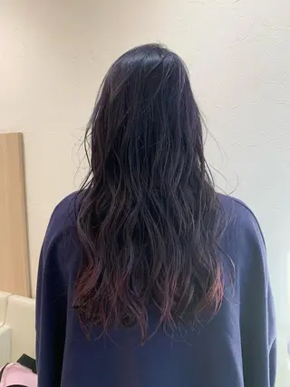 ロング カラー 店長ハイトーンカラー 柞山史奈のヘアスタイル