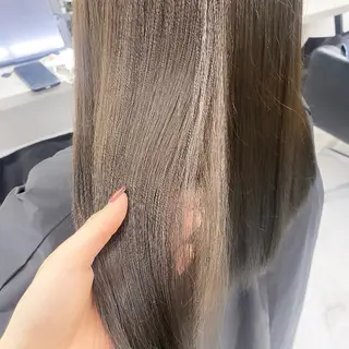 セミロング カラー 透明感/韓国風 🤍moeka🤍のヘアスタイル