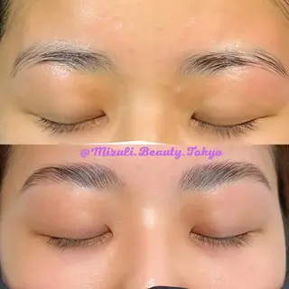 アイブロウ Mizuliネイル 眉毛メイクのサロンのネイルデザイン