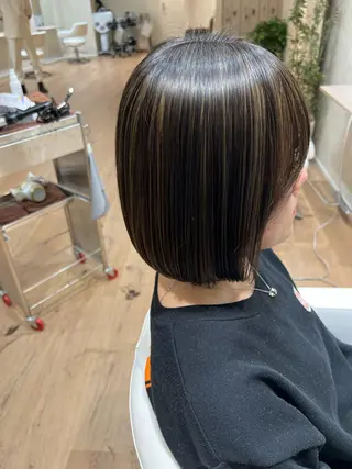 ショート カラー 一樹ハイトーン/ブリ ーチ/透明感カラーのヘアスタイル