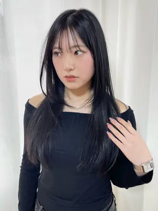 ロング 園田 渉 ◤SHIKIO◢のヘアスタイル