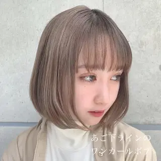 ショート カラー ✨透明感、艶髪ヘア✨ 韓国ヘア特化💖のヘアスタイル