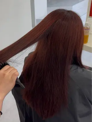 ミディアム カラー AI TOKYO Ayanoのヘアスタイル