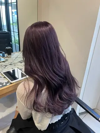 ロング カラー ナミ🩶暗髪/暖色 ❤️/透明感/縮毛のヘアスタイル