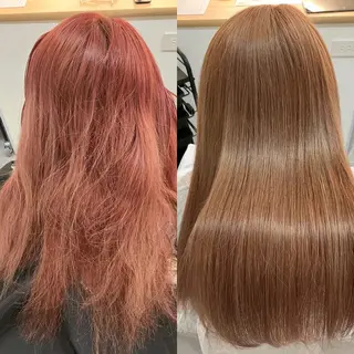 ロング カラー ヘアアレンジ キッズ 関内　髪質改善　特化 re:Magoのヘアスタイル