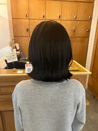 ミディアム かお 🐰のヘアスタイル