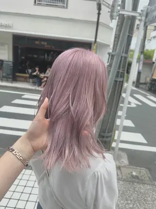 セミロング カラー ハイトーン･髪質改善 MIOKAのヘアスタイル