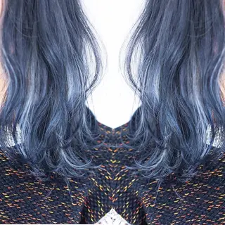 ミディアム カラー パーマ ヘアアレンジ 及川シゲル 髪質改善講師のヘアスタイル