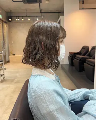 ショート デジタルパーマ/ 艶カラー/神野楓のヘアスタイル