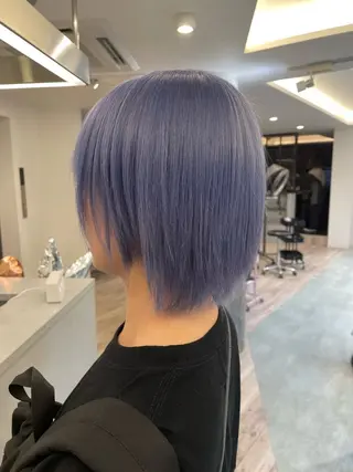 ミディアム カラー 韓国ハイトーンカラー kana♡のヘアスタイル