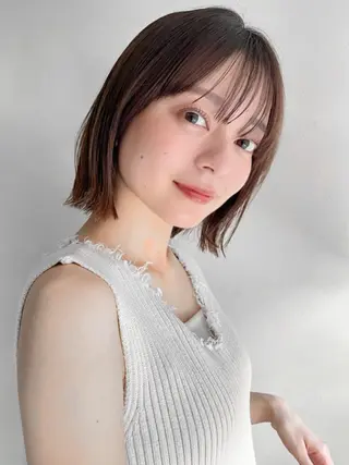 ミディアム カラー Agnos 青山/ saya🌼のヘアスタイル