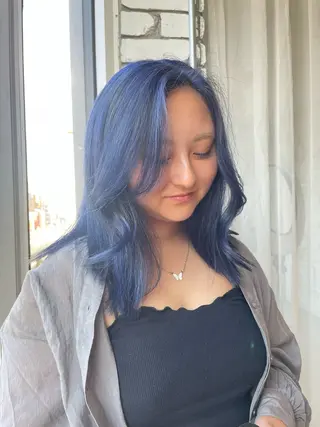 ミディアム カラー 艶ハイトーン👑♡ NATSUKIのヘアスタイル