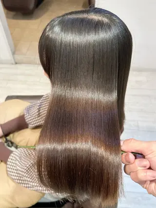 ミディアム 縮毛矯正/ショート/ レイヤー/畑中正敏のヘアスタイル