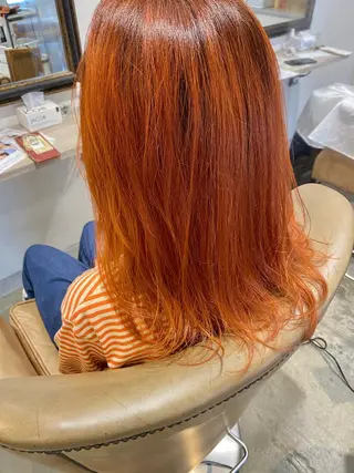 ミディアム カラー 美髪・髪質改善 有田怜平のヘアスタイル